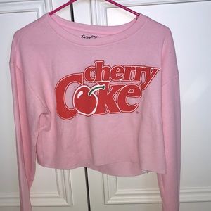 Pink cropped sweater